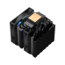 Кулер для процессора/ CPU Cooler PCCooler RT620 ARGB BK (250W, 4-pin PWM, 157mm, Al/Cu, 6x6mm, 2x120mm, 73.32CFM, 34.9dBA, 2200RPM, S: 1851/1700/1200/115X, AM5/AM4, black)