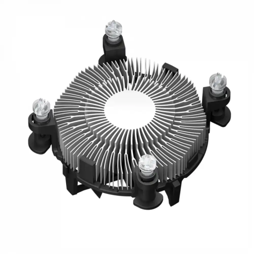 Кулер для процессора PCCooler R94-V2 (65W, 4-pin PWM, 56mm, Al/Cu, -mm, 1x94mm, 34.44CFM, 27.3dBA, 2400RPM, S: 1700/1851, silver, black)