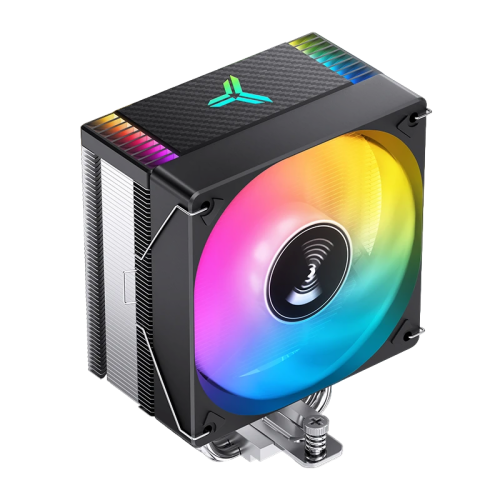 Кулер для процессора/ CPU Cooler JONSBO CR-1000 EVO ARGB (220W, 4-pin PWM, 154mm, Al/Cu, 4x6mm, ARGB, 1x120mm, 59.48CFM, 32.0dBA, 1500RPM, S: 1700/1200/115X, AM4/AM5 Black)