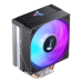 Кулер для процессора/ CPU Cooler JONSBO CR-1000E (210W, 4-pin PWM, 154mm, Al/Cu, 4x6mm, FRGB, 1x120mm, 59.48CFM, 32.0dBA, 1500RPM, S: 1700/1200/115X, Black)