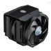 Кулер для процессора/ Cooler Master MasterAir MA624 Stealth (250W, 4-pin, 160mm, tower, Al/Cu/Ni, fans: 2x140mm/67CFM/27dBA/1400rpm, 1700/1200/115X/2066/2011-V3/2011/AM4/AM3/AM3+/AM2/AM2+/FM2/FM2+/FM1, AM5 not support)