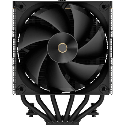 Кулер для процессора/ CPU Cooler Ocypus Iota A62 BK (260W, 4-pin PWM, LED temp., 158mm, Al/Cu, 6x6mm, 2x120mm, 77CFM, 29dBA, 2000RPM, S: 1851/1700/1200/115X, AM5/AM4, black)