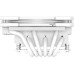 Кулер для процессора/ CPU Cooler ID-COOLING IS-67-XT WHITE (150W, 4-pin PWM, 67mm, Al/Cu, 6x6mm, 1x120mm, 67.58CFM, 32.3dBA, 2200RPM, S: 1851/1700/1200/115X, AM5/AM4, White)