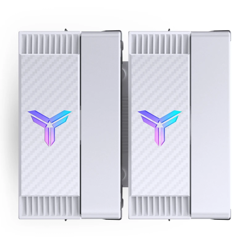 Кулер для процессора/ CPU Cooler JONSBO CR-3000E(Color) (260W, 4-pin PWM, 155mm, Al/Cu, 6x6mm, FRGB, 2x120mm, 72.23CFM, 34.0dBA, 1600RPM, S: 1851/1700/1200/115X, AM5/AM4, White)
