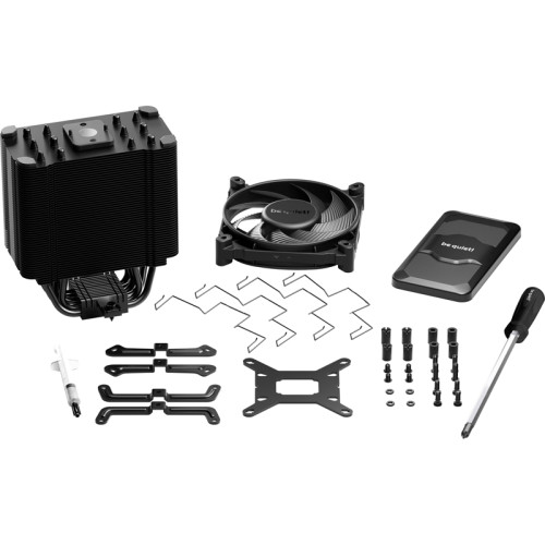 Кулер для процессора/ CPU Cooler be quiet! DARK ROCK 5 (210W, 4-pin PWM, 161mm, Al/Cu, 6x6mm, 1x120mm, 55CFM, 29.8dBA, 2100RPM, S: 1851/1700/1200/115X, AM5/AM4, black)