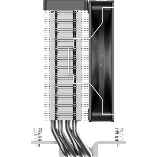 Кулер для процессора/ CPU Cooler Ocypus Delta A40 Elite BK (220W, 4-pin PWM, 156.7mm, Al/Cu, 4x6mm, 1x120mm, 73CFM, 29dBA, 2000RPM, S: 1851/1700/1200/115X, AM5/AM4, black)