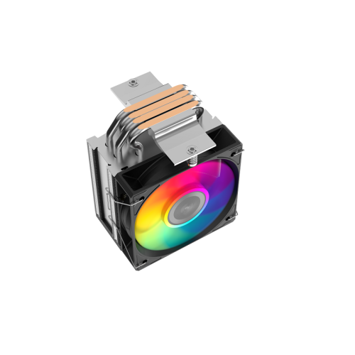 Кулер для процессора/ CPU Cooler SAMA X40L (200W, 4-pin PWM, 133.5mm, 4x6mm, ARGB, 1x100mm, 50.1CFM, 35.2dBA, 2600RPM, S: 1851/1700/1200/115X, AM5/AM4, silver)