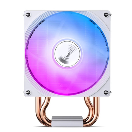 Кулер для процессора/ CPU Cooler JONSBO CR-1300 EVO Color (160W, 4-pin PWM, 128mm, Al/Cu, 4x6mm, ARGB, 1x90mm, 42CFM, 28.2dBA, 2000RPM, S: 1851/1700/1200/115X, AM4/AM5 White)