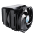 Кулер для процессора/ Cooler Master MasterAir MA624 Stealth (250W, 4-pin, 160mm, tower, Al/Cu/Ni, fans: 2x140mm/67CFM/27dBA/1400rpm, 1700/1200/115X/2066/2011-V3/2011/AM4/AM3/AM3+/AM2/AM2+/FM2/FM2+/FM1, AM5 not support)