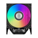Кулер для процессора/ CPU Cooler PCCooler RT500 Digital ARGB BK (240W, 4-pin PWM, LED temp., 152mm, Al/Cu, 5x6mm, ARGB, 1x120mm, 73.32CFM, 34.9dBA, 2200RPM, S: 1851/1700/1200/115X, AM5/AM4, black)