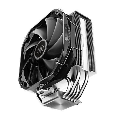 Вентилятор Deepcool AS500 RTL {8} (727064) (Height 164mm, 6mm x 5pcs, Fan 140mm, 500;1200RPM ±10%,  29.2 dB(A), 4-pin PWM, TDP 220W, Screw, Socket AMD AM4, Intel LGA 2066/2011-v3/2011/1700/1200/115x)