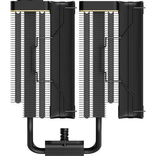 Кулер для процессора/ CPU Cooler Ocypus Iota A62 BK (260W, 4-pin PWM, LED temp., 158mm, Al/Cu, 6x6mm, 2x120mm, 77CFM, 29dBA, 2000RPM, S: 1851/1700/1200/115X, AM5/AM4, black)