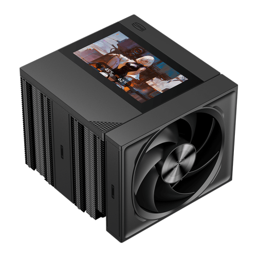 Кулер для процессора/ CPU Cooler PCCooler RZ820 Display BK (290W, 4-pin PWM, LED, 169mm, Al/Cu, 8x6mm, 1x140mm + 1x150mm, 71.9/78.7CFM, 27.1/35.8dBA, 1500/2500RPM, S: 1851/1700/1200/115X/20XX, AM5/AM4, black) Кулер для процессора/ CPU Cooler PCCooler RZ820 Display BK (290W, 4-pin PWM, LED, 169mm, Al/Cu, 8x6mm, 1x140mm + 1x150mm, 71.9/78.7CFM, 27.1/35.8dBA, 1500/2500RPM, S: 1851/1700/1200/115X/20XX, AM5/AM4, black)