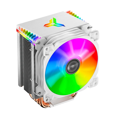 Кулер для процессора/ CPU Cooler JONSBO CR-1400 ARGB (160W, 4-pin PWM, 126mm, Al/Cu, 4x6mm, ARGB, 1x92mm, 36.0CFM, 30.5dBA, 2300RPM, S: 1700/1200/115X, AM4/AM5 White)