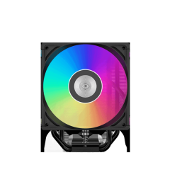 Кулер для процессора/ CPU Cooler PCCooler RT500 Digital ARGB BK (240W, 4-pin PWM, LED temp., 152mm, Al/Cu, 5x6mm, ARGB, 1x120mm, 73.32CFM, 34.9dBA, 2200RPM, S: 1851/1700/1200/115X, AM5/AM4, black)