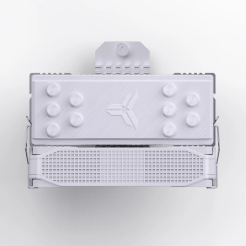 Кулер для процессора/ CPU Cooler JONSBO PISA A5 ARGB (265W, 4-pin PWM, 153mm, Al/Cu, 5x6mm, ARGB, 1x120mm, 81.27CFM, 36.8dBA, 1850RPM, S: 1851/1700/1200/115X, AM4/AM5 White)