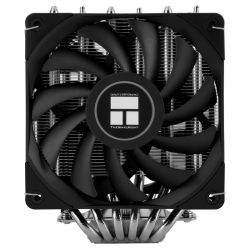 Кулер для процессора/ Thermalright Royal Knight 120 SE (4-pin PWM, 155mm, Ni/Cu, 6x6mm, 2x120mm, 66.17CFM/59CFM, 25.6dBA/26.1dBA, 1500RPM/1800RPM, S: 1200, 1700, 1851, 115X, AM4, AM5, silver, black)