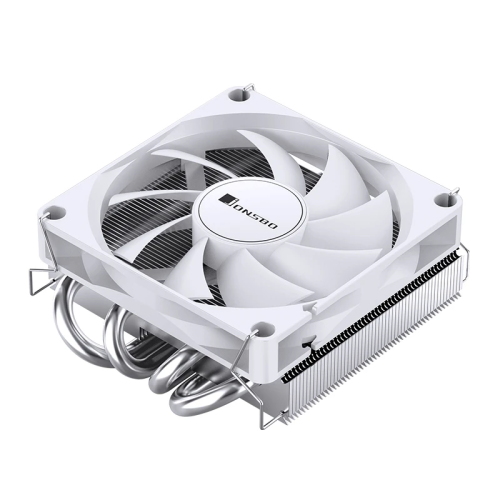Кулер для процессора/ CPU Cooler JONSBO HP-400S (160W, 4-pin PWM, 36.7mm, Al/Cu, 4x6mm, 1x90mm, 38.18CFM, 34.0dBA, 2800RPM, S: 1700/1200/115X, AM4/AM5 White)