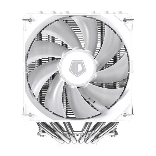 Кулер для процессора/ CPU Cooler ID-COOLING SE-55 ARGB SNOW (250W, 4-pin PWM, 153mm, Al/Cu, 6x6mm, ARGB, 2x120mm, 68.2CFM, 35.2dBA, 1500RPM, S: 1700/1200/115X, AM5/AM4, White)
