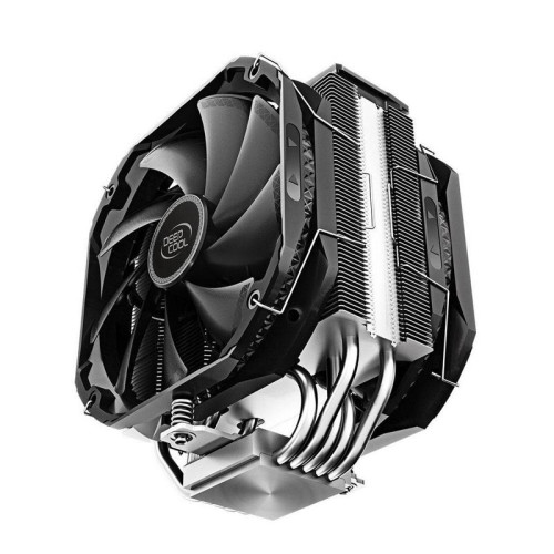 Вентилятор Deepcool AS500 PLUS RTL {6} (727071) (Height 164mm, 6mm x 5pcs, Fan 140mm*2, 500;1200RPM ±10%,  29.2 dB(A), 4-pin PWM, TDP 220W, Screw, Socket AMD AM4, Intel LGA 2066/2011-v3/2011/1700/1200/115x) {8}