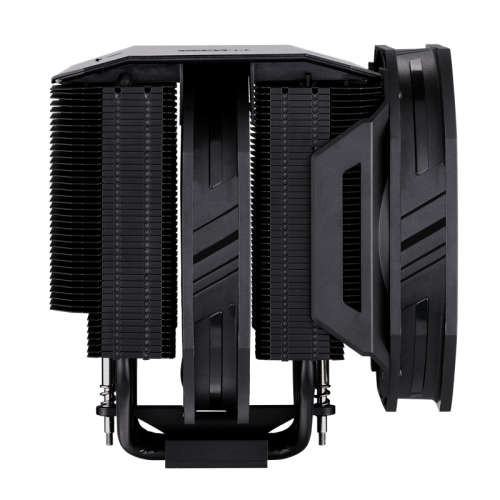 Кулер для процессора/ Cooler Master MasterAir MA624 Stealth (250W, 4-pin, 160mm, tower, Al/Cu/Ni, fans: 2x140mm/67CFM/27dBA/1400rpm, 1700/1200/115X/2066/2011-V3/2011/AM4/AM3/AM3+/AM2/AM2+/FM2/FM2+/FM1, AM5 not support)