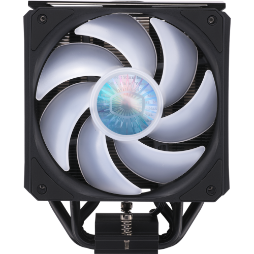 Кулер для процессора/ Cooler Master MasterAir MA612 Stealth ARGB (220W, 4-pin, 158mm, tower, Al/Cu/Ni, ARGB, fans: 2x120mm/62CFM/27dBA/1800rpm, 1700/1200/2011-V3/2011/AM5/AM4/AM3/AM3+/AM2/AM2+/FM2/FM2+/FM1, ARGB Controller)