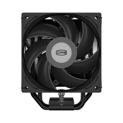 Кулер для процессора/ CPU Cooler PCCooler RT500 BK (240W, 4-pin PWM, LED temp., 152mm, Al/Cu, 5x6mm, 1x120mm, 73.32CFM, 34.9dBA, 2200RPM, S: 1851/1700/1200/115X, AM5/AM4, black)