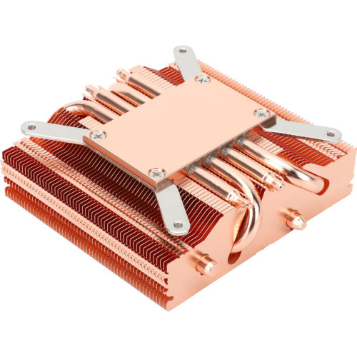 Кулер для процессора/ CPU Cooler Thermalright AXP-90 X47 Full (4-pin PWM, 32mm, Cu/Cu, 4x6mm, 1x92mm, 42.58CFM, 22.4dBA, 2700RPM, S: 1851/1700/1200/115X, AM5/AM4, orange, red)