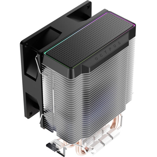 Кулер для процессора/ CPU Cooler Ocypus Gamma A20 BK ARGB (110W, 3-pin, 122.5mm, Al/Cu, 2x6mm, ARGB, 1x92mm, 32CFM, 21dBA, 1900RPM, S: 1851/1700/1200/115X, AM5/AM4, black)