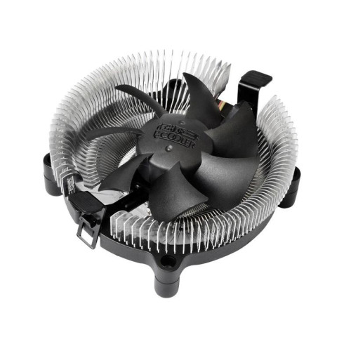 Кулер для процессора PcCooler E80 (65W, 3-pin, 42mm, Al/Cu, -mm, 1x80mm, 29.61CFM, 22dBA, 2000RPM, S: 1851/1700/1200/115X, AM5/AM4, silver, black) [E80]