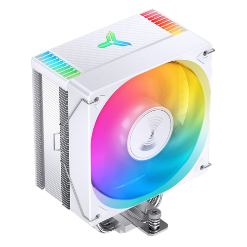 Кулер для процессора/ CPU Cooler JONSBO CR-1000 EVO ARGB (220W, 4-pin PWM, 154mm, Al/Cu, 4x6mm, ARGB, 1x120mm, 59.48CFM, 32.0dBA, 1500RPM, S: 1700/1200/115X, AM4/AM5 White)