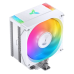 Кулер для процессора/ CPU Cooler JONSBO CR-1000 EVO ARGB (220W, 4-pin PWM, 154mm, Al/Cu, 4x6mm, ARGB, 1x120mm, 59.48CFM, 32.0dBA, 1500RPM, S: 1700/1200/115X, AM4/AM5 White)