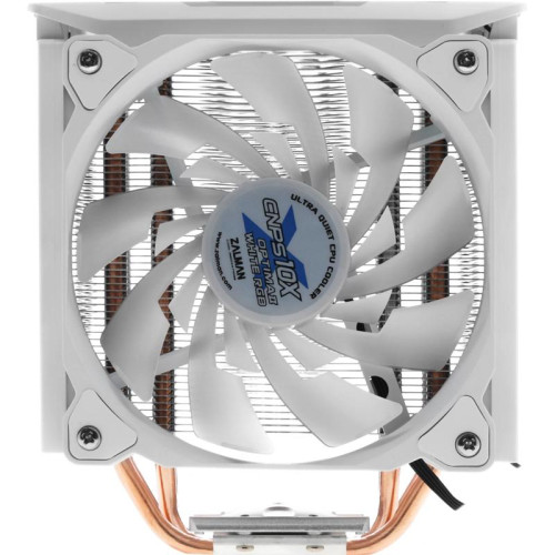 Кулер Zalman CNPS10X Optima II RGB Soc-AM5/AM4/1200/1700/1851 белый 4-pin 17-27dB Al+Cu 180W 740gr Ret (CNPS10X OPTIMA II WHITE RGB) [CNPS10X OPTIMA II WHITE RGB]