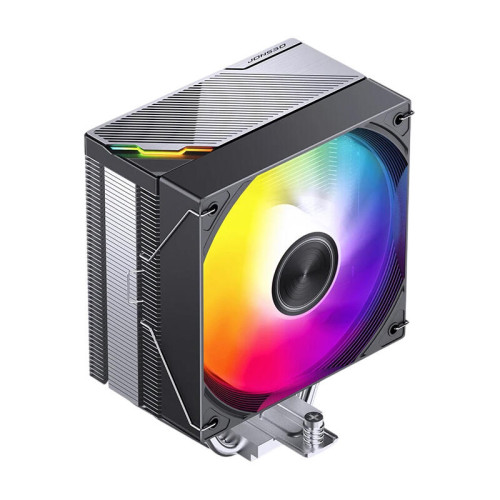 Кулер для процессора/ CPU Cooler JONSBO CA40 ARGB (225W, 4-pin PWM, 157mm, Al/Cu, 4x6mm, ARGB, 1x120mm, 69.61CFM, 32.6dBA, 1800RPM, S: 1851/1700/1200/115X, AM4/AM5 Black)