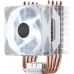 Кулер для процессора/ Cooler Master Hyper H410R White Edition (100W, 4-pin, 136mm, tower, Al/Cu, white LED, fans: 1x92mm/34.1CFM/29dBA/2000rpm, 1700/1200/115x/AM4/AM5)