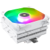 Кулер для процессора/ CPU Cooler Thermalright SI-100 White Argb (4-pin PWM, 74.8mm, Ni/Cu, 6x6mm, ARGB, 1x120mm, 72.37CFM, 27.7dBA, 2000RPM, S: 1851/1700/1200/20XX/115X, AM5/AM4, white)