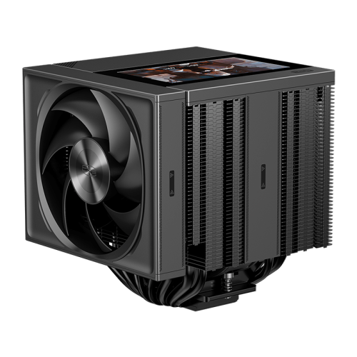 Кулер для процессора/ CPU Cooler PCCooler RZ820 Display BK (290W, 4-pin PWM, LED, 169mm, Al/Cu, 8x6mm, 1x140mm + 1x150mm, 71.9/78.7CFM, 27.1/35.8dBA, 1500/2500RPM, S: 1851/1700/1200/115X/20XX, AM5/AM4, black) Кулер для процессора/ CPU Cooler PCCooler RZ820 Display BK (290W, 4-pin PWM, LED, 169mm, Al/Cu, 8x6mm, 1x140mm + 1x150mm, 71.9/78.7CFM, 27.1/35.8dBA, 1500/2500RPM, S: 1851/1700/1200/115X/20XX, AM5/AM4, black)