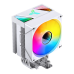 Кулер для процессора/ CPU Cooler JONSBO CR-1400 V2 ARGB (180W, 4-pin PWM, 133mm, Al/Cu, 4x6mm, ARGB, 1x92mm, 38.2CFM, 33.8dBA, 2200RPM, S: 1700/1200/115X, AM4/AM5 White)