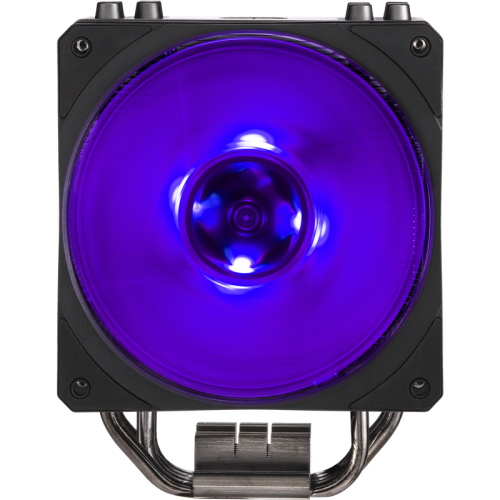 Кулер для процессора/ Cooler Master Hyper 212 RGB Black Edition with 1700 (130W, 4-pin, 158.8mm, tower, Al/Cu, RGB, fans: 1x120mm/59CFM/30dBA/2000rpm, 1700/1200/115X/2066/2011-V3/2011/AM5/AM4/AM3/AM3+/AM2/AM2+/FM2/FM2+/FM1)