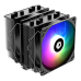 Кулер для процессора/ CPU Cooler ID-COOLING SE-55 ARGB (250W, 4-pin PWM, 153mm, Al/Cu, 6x6mm, ARGB, 2x120mm, 68.2CFM, 35.2dBA, 1500RPM, S: 1700/1200/115X, AM5/AM4, Black)