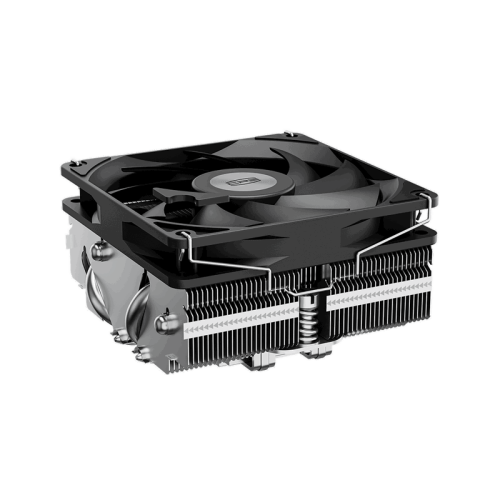 Кулер для процессора/ PCCooler S815I Low profile (125W, 4pin PWM, 37mm, Al/Cu, 4x6mm, 1x75mm, 51.42 CFM, 39dBA, 2000~4000 RPM, S: LGA115X/20XX/1200/1700/1851 AMD3/AMD4, silver)