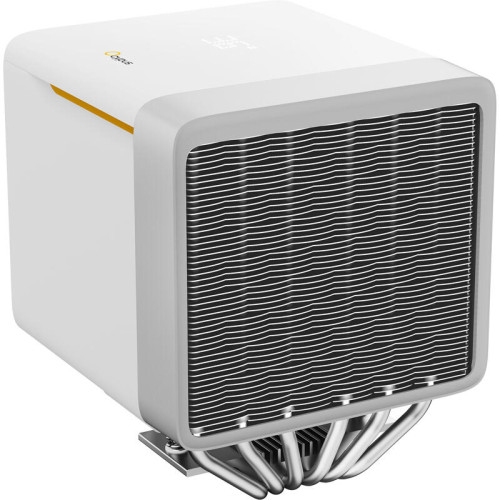 Кулер для процессора/ CPU Cooler Ocypus Delta A62 EX WH Digital (250W, 4-pin PWM, LED temp., 160mm, Al/Cu, 6x6mm, 2x120mm, 70CFM, 31dBA, 1800RPM, S: 1851/1700/1200/115X, AM5/AM4, white)