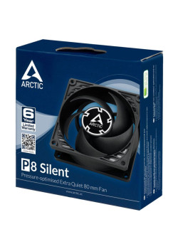 Вентилятор корпусной ARCTIC Cooling P8 Silent (Black/Black) - retail (ACFAN00152A) (702003)