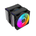 Кулер для процессора/ CPU Cooler SAMA A60L (265W, 4-pin PWM, 156.5mm, 6x6mm, ARGB, 2x120mm, 78CFM, 29dBA, 2200RPM, S: 1851/1700/1200/115X, AM5/AM4, silver)