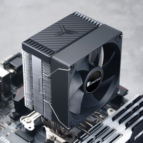 Кулер для процессора/ CPU Cooler JONSBO CR-1400 EVO Standard (180W, 4-pin PWM, 130mm, Al/Cu, 4x6mm, 1x92mm, 38.2CFM, 33.8dBA, 2200RPM, S: 1700/1200/115X, AM4/AM5 Black)