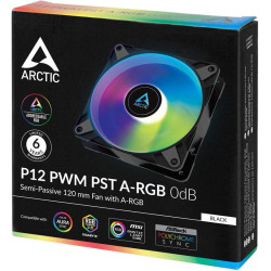 Вентилятор корпусной ARCTIC Cooling P12 PWM PST A-RGB 0dB (Black) - retail (ACFAN00231A) (703154)
