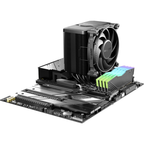 Кулер для процессора/ CPU Cooler be quiet! DARK ROCK 5 (210W, 4-pin PWM, 161mm, Al/Cu, 6x6mm, 1x120mm, 55CFM, 29.8dBA, 2100RPM, S: 1851/1700/1200/115X, AM5/AM4, black)