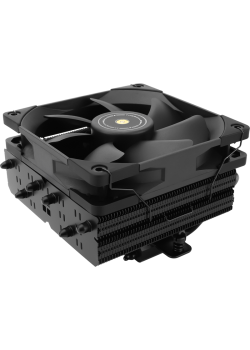 Кулер для процессора/ CPU Cooler Thermalright SI-100 Black (4-pin PWM, 74.8mm, Ni/Cu, 6x6mm, 1x120mm, 72.37CFM, 27.7dBA, 2000RPM, S: 1851/1700/1200/20XX/115X, AM5/AM4, black)
