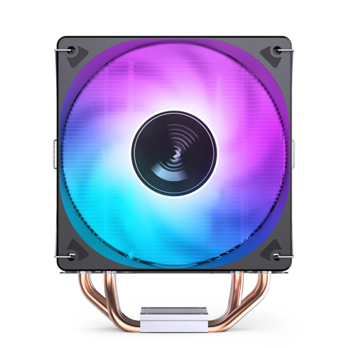 Кулер для процессора/ CPU Cooler JONSBO CR-1000E (210W, 4-pin PWM, 154mm, Al/Cu, 4x6mm, FRGB, 1x120mm, 59.48CFM, 32.0dBA, 1500RPM, S: 1700/1200/115X, Black)