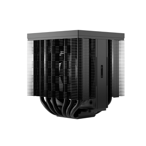Кулер для процессора/ CPU Cooler PCCooler RZ620M X BK (210W, 4-pin PWM, 118.5mm, Al/Cu, 6x6mm, 1x100mm, 54.2CFM, 32.5dBA, 3000RPM, S: 1851/1700/1200/115X, AM5/AM4, black)